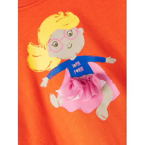 FELPA MAGLIONE MAGLIETTA BAMBINA - 13221552ARANCIONE