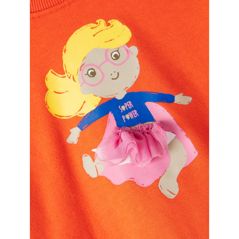 FELPA MAGLIONE MAGLIETTA BAMBINA - 13221552ARANCIONE