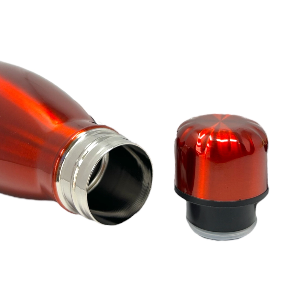 Bottiglia in Acciaio Inox 18/10 Thermos Doppia Parete - Beccuccio Stile Pet Colorata 500 Ml. - MPAS01/6