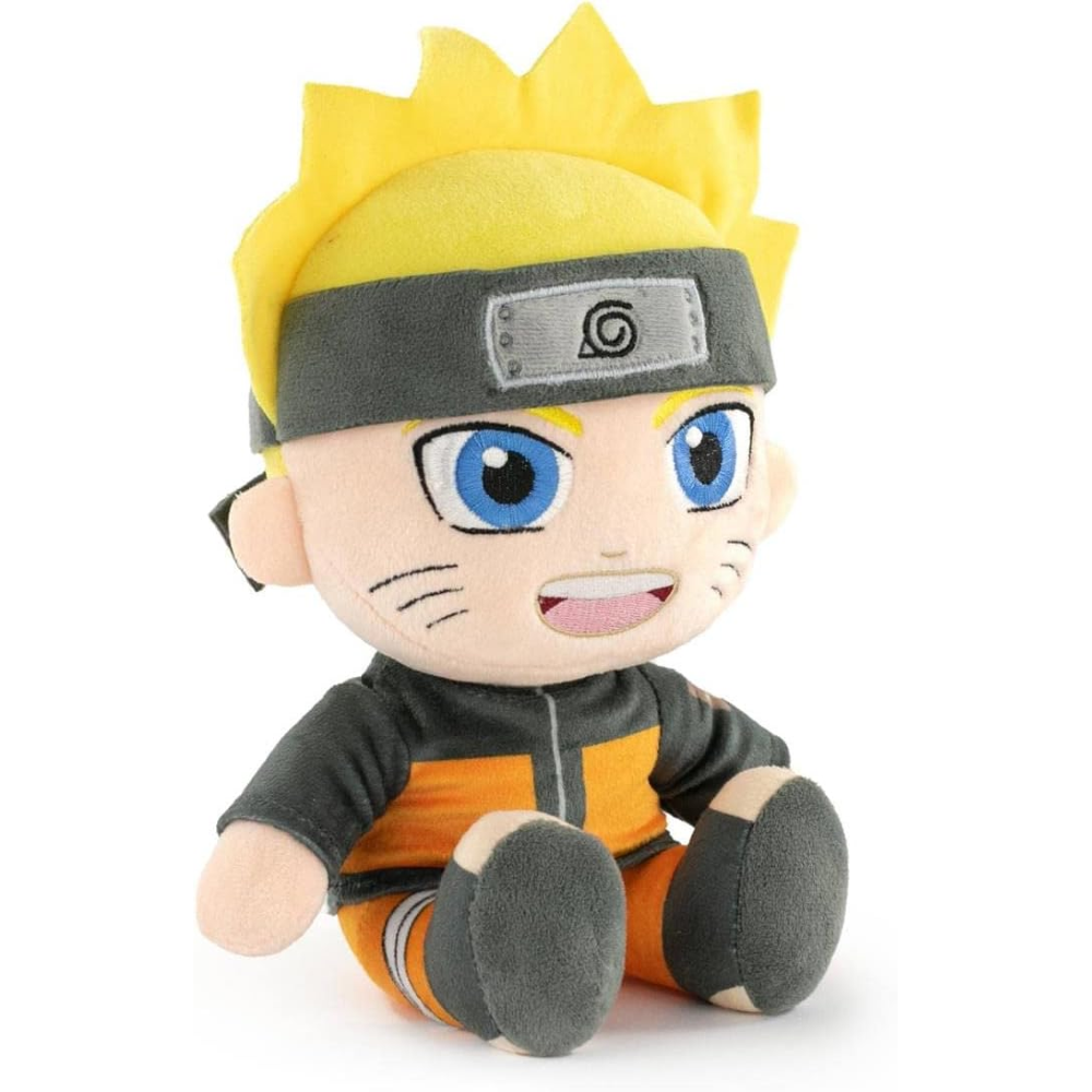 NARUTO SHIPPUDEN PELUCHE NARUTO UZUMAKI MORBIDO PUPAZZO 25 CM DA COLLEZIONE ANIME E MANGA
