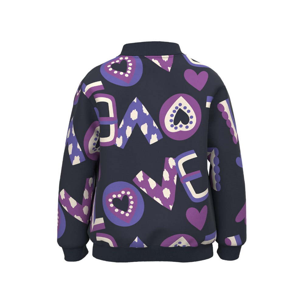 FELPA MAGLIONE CON ZIP MAGLIETTA BAMBINA - 13224049BLU