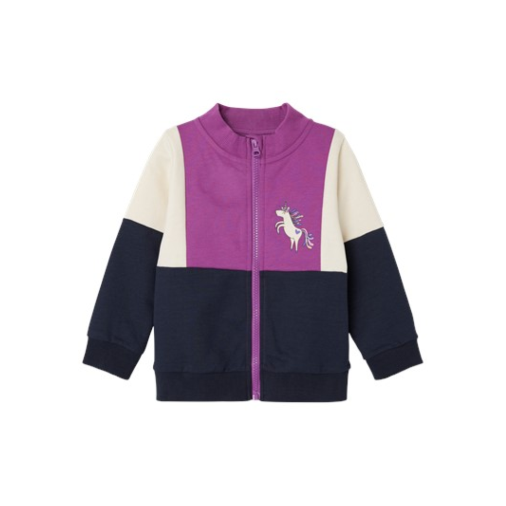 FELPA MAGLIONE CON ZIP MAGLIETTA BAMBINA - 13224049VIOLA