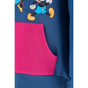 FELPA CON CAPPUCCIO DISNEY BAMBINA SUN CITY - HW1057BLU