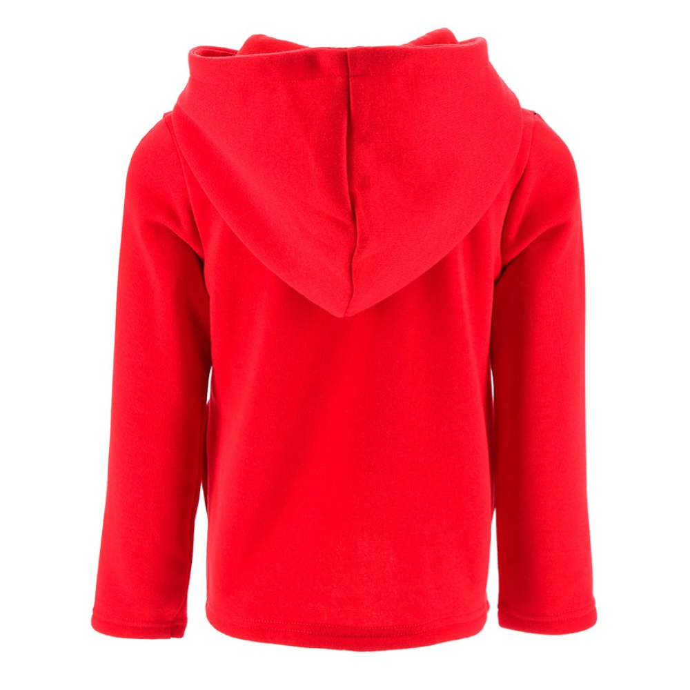 FELPA CON ZIP E CAPPUCCIO MINNIE DISNEY BAMBINA SUN CITY - HW1073ROSSO