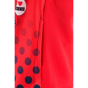 FELPA CON ZIP E CAPPUCCIO MINNIE DISNEY BAMBINA SUN CITY - HW1073ROSSO
