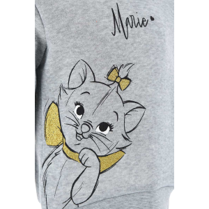 FELPA CON CAPPUCCIO MARIE DISNEY ARISTOGATTI BAMBINA SUN CITY - HW1013GRIGIO