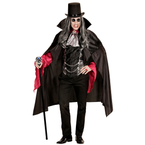 BASTONE SCHELETRO CON OCCHIO GALLEGGIANTE ABBATTIBILE ACCESSORI PER ABITO VESTITO TRAVESTIMENTO CARNEVALE 110 CM - 16788