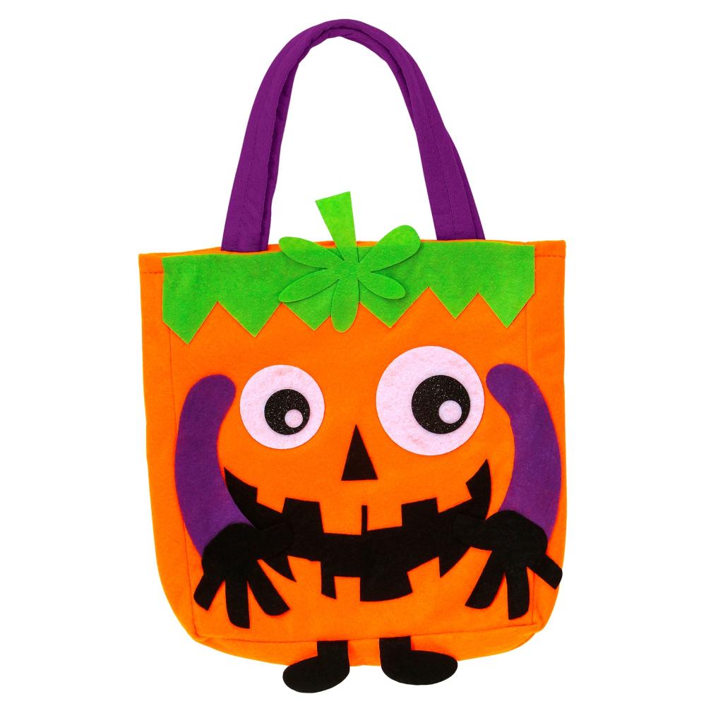 BORSETTA DOLCETTO O SCHERZETTO ZUCCA ACCESSORI HALLOWEEN CARNEVALE BAMBINA - 00781