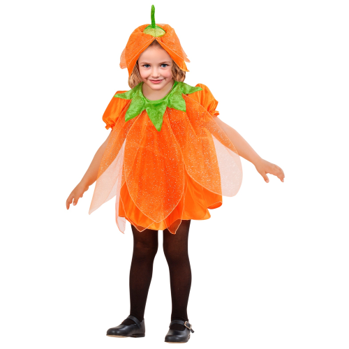 VESTITO CARNEVALE ZUCCA TRAVESTIMENTO HALLOWEEN BAMBINA - 4924