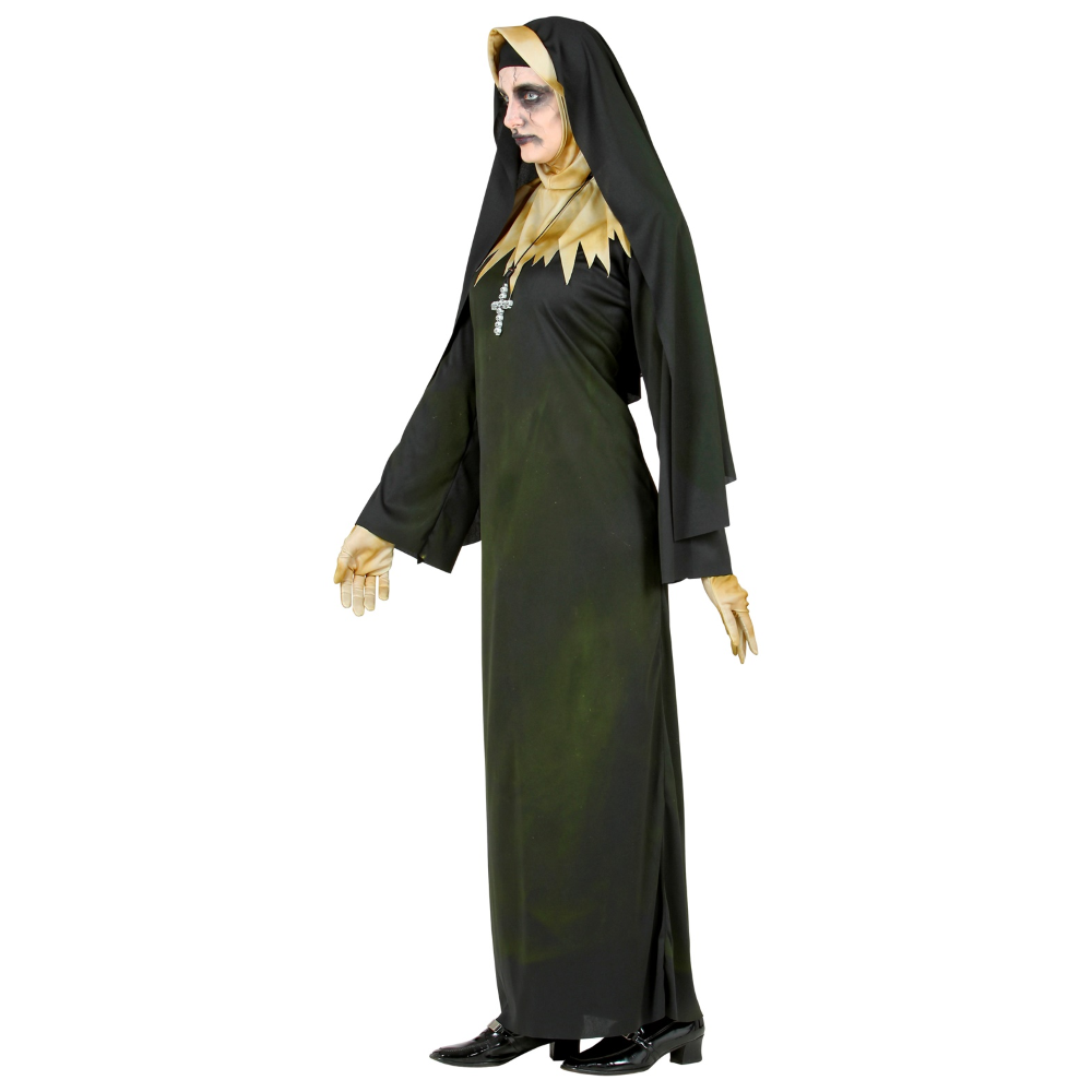 VESTITO CARNEVALE SUORA DEMONIACA TRAVESTIMENTO HALLOWEEN DONNA - 5226