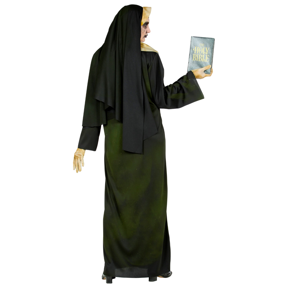 VESTITO CARNEVALE SUORA DEMONIACA TRAVESTIMENTO HALLOWEEN DONNA - 5226