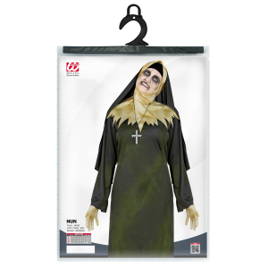 VESTITO CARNEVALE SUORA DEMONIACA TRAVESTIMENTO HALLOWEEN DONNA - 5226