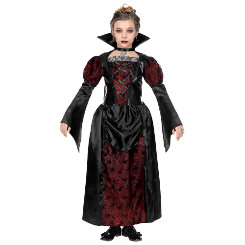 VESTITO CARNEVALE VAMPIRESSA TRAVESTIMENTO HALLOWEEN BAMBINA - 7023