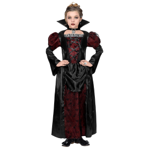 VESTITO CARNEVALE VAMPIRESSA TRAVESTIMENTO HALLOWEEN BAMBINA - 7023