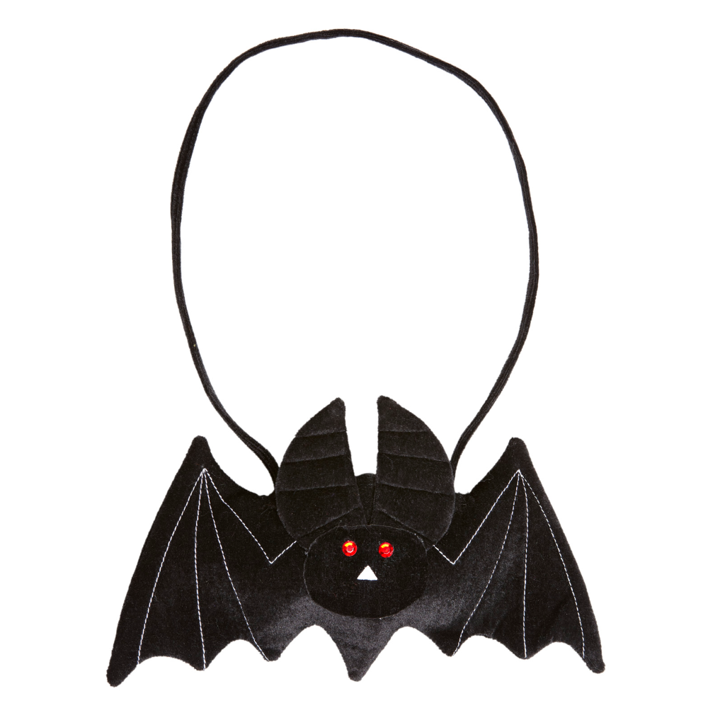 BORSETTA DOLCETTO O SCHERZETTO PIPISTRELLO ACCESSORI HALLOWEEN CARNEVALE - 9564B