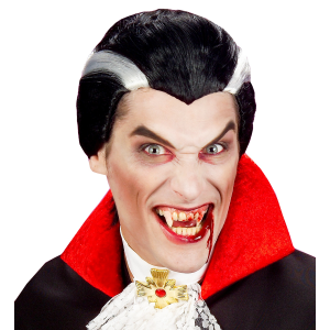 SET TRUCCO VAMPIRO CON SANGUE E CANINI ACCESSORI TRAVESTIMENTO HALLOWEEN CARNEVALE - 4100V