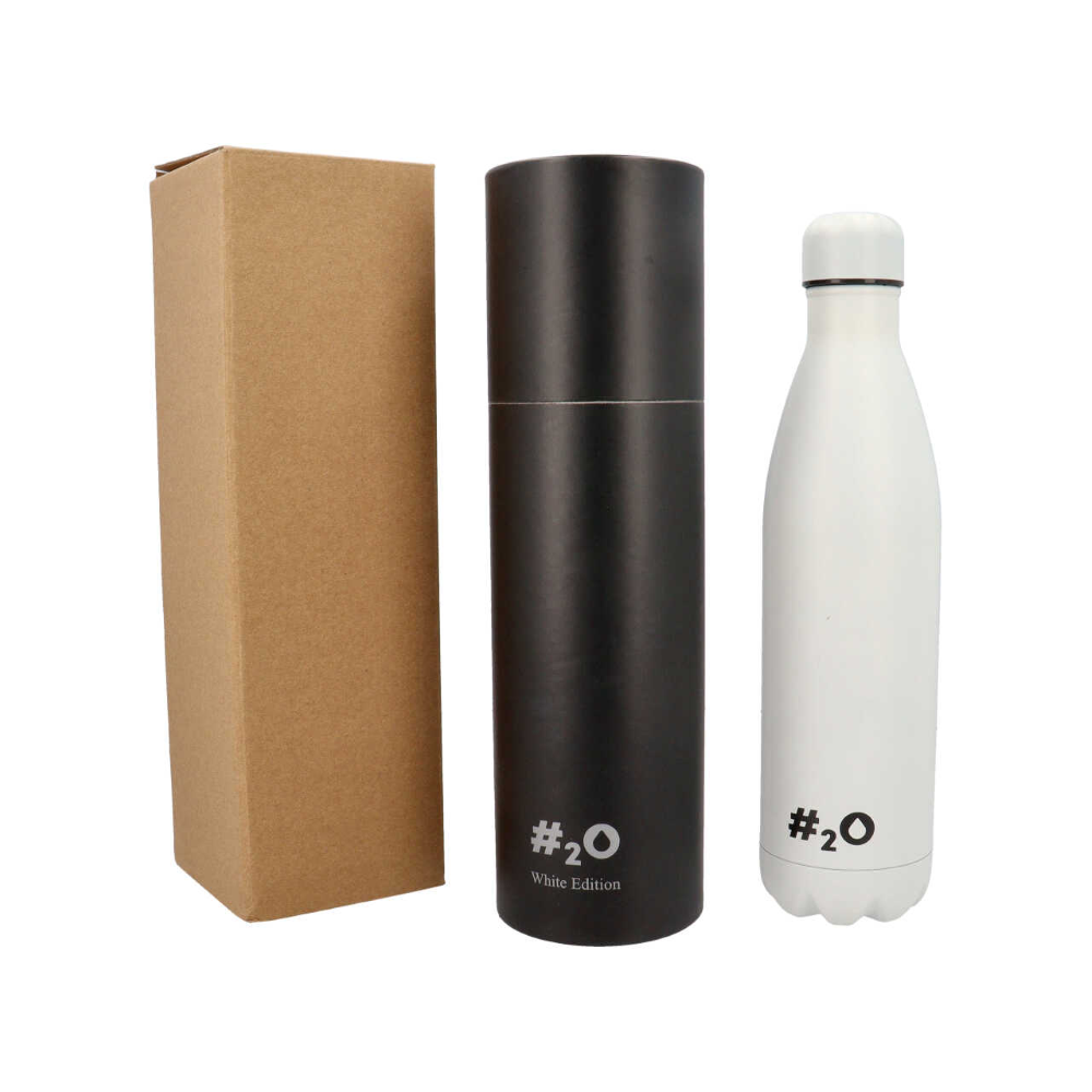 BOTTIGLIA TERMICA H2O BORRACCIA IN ACCIAIO INOX 750 ML ISOTERMICA 24H FREDDA 12H CALDO - AG1231