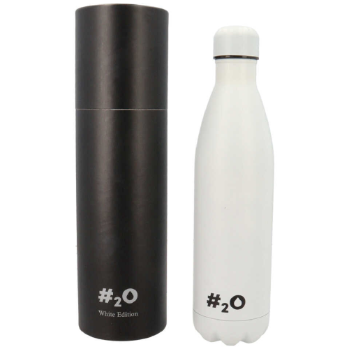 BOTTIGLIA TERMICA H2O BORRACCIA IN ACCIAIO INOX 750 ML ISOTERMICA 24H FREDDA 12H CALDO - AG1231