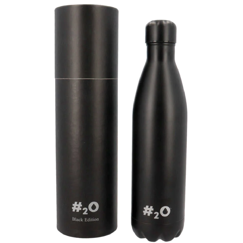 BOTTIGLIA TERMICA H2O BORRACCIA IN ACCIAIO INOX 750 ML ISOTERMICA 24H FREDDA 12H CALDO - AG1230