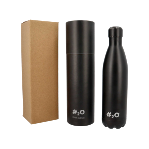 BOTTIGLIA TERMICA H2O BORRACCIA IN ACCIAIO INOX 750 ML ISOTERMICA 24H FREDDA 12H CALDO - AG1230