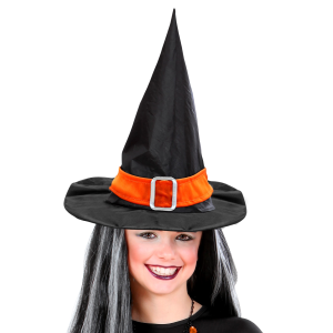 CAPPELLO STREGA ASSORTITI IN VARI COLORI ACCESSORI VESTITO CARNEVALE HALLOWEEN BAMBINA