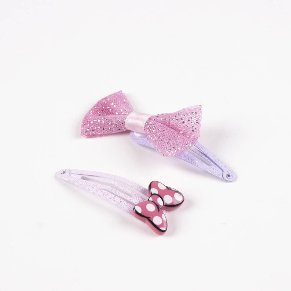 SET ACCESSORI CAPELLI MINNIE DISNEY 4 MOLLETTE CLIC CLAC - 2464