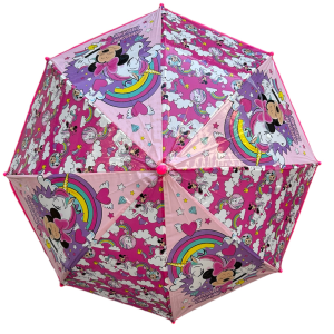 OMBRELLO MINNIE UNICORNO DISNEY MANUALE 8 RAGGI BAMBINO - D02511MC