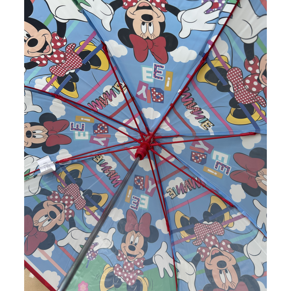 OMBRELLO MINNIE DISNEY MANUALE 8 RAGGI BAMBINO - D06522MC