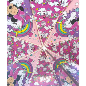 OMBRELLO MINNIE UNICORNO DISNEY MANUALE 8 RAGGI BAMBINO - D02511MC