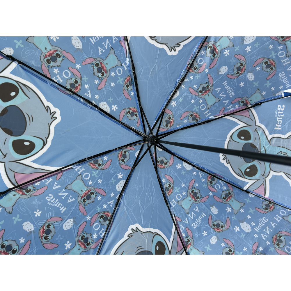 OMBRELLO PIEGHEVOLE STITCH DISNEY 8 RAGGI BAMBINO - D06492MC