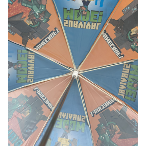 OMBRELLO MINECRAFT MANUALE 8 RAGGI BAMBINO - K04379MC
