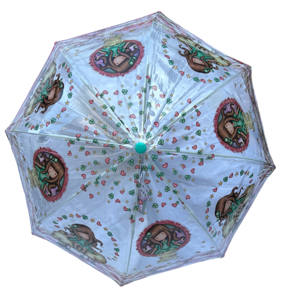 OMBRELLO GORJUSS TRASPARENTE CUPOLA MANUALE 8 RAGGI BAMBINO - GR5742MC