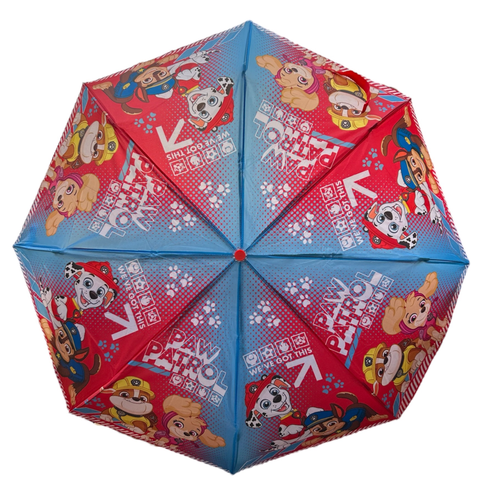 OMBRELLO PIEGHEVOLE PAW PATROL 8 RAGGI BAMBINO - N06514MC