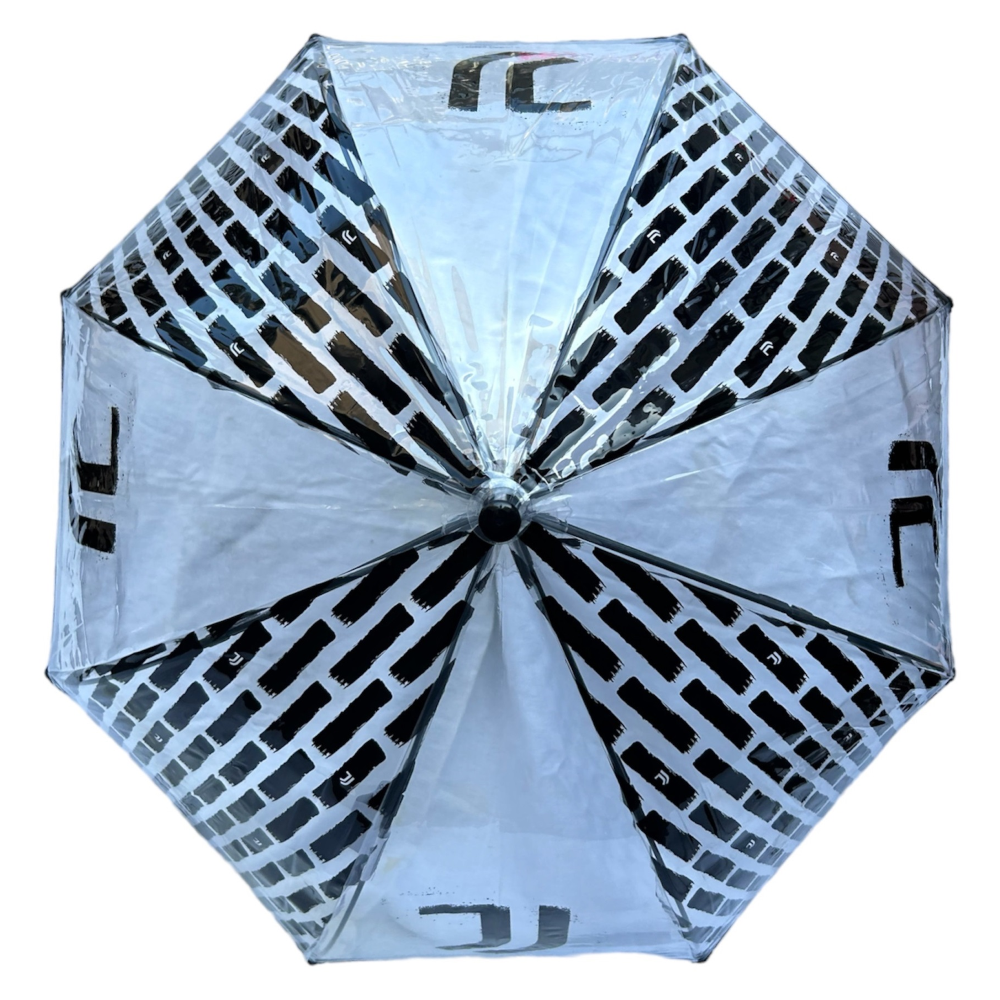 OMBRELLO JUVENTUS TRASPARENTE CUPOLA MANUALE 8 RAGGI BAMBINO - S05757MC
