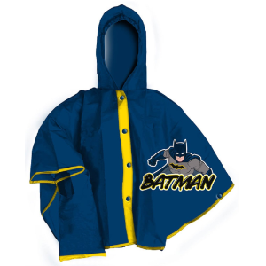 SET PIOGGIA MANTELLINA + OMBRELLO BATMAN 3/4 ANNI BAMBINO - L04575MC+L04573MC