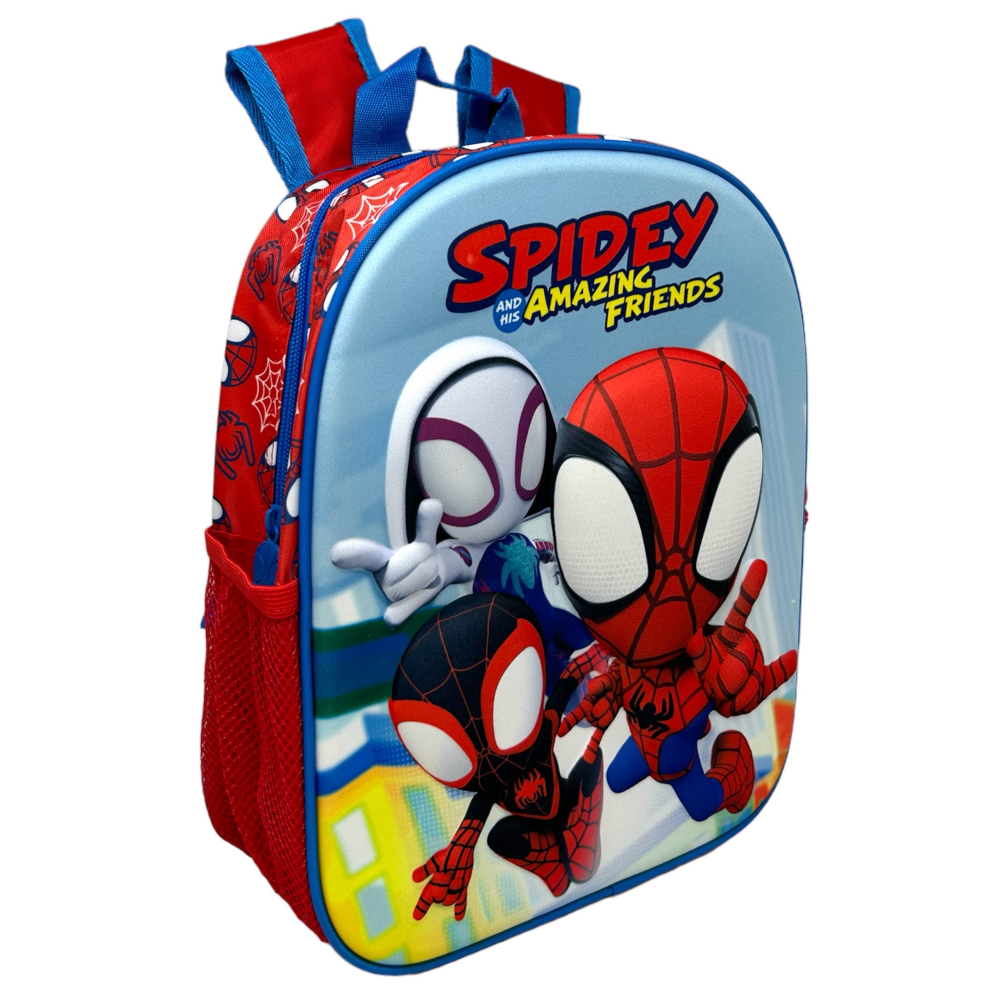 ZAINO ASILO 3D SPIDEY MARVEL IMMAGINI IN RILIEVO BORSA SCUOLA BAMBINO CM.32 - M07991MC