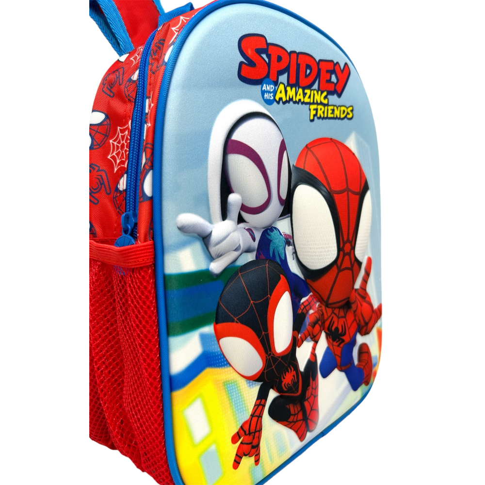 ZAINO ASILO 3D SPIDEY MARVEL IMMAGINI IN RILIEVO BORSA SCUOLA BAMBINO CM.32 - M07991MC