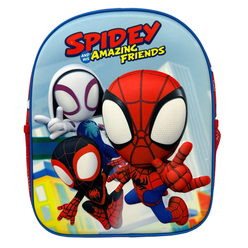 ZAINO ASILO 3D SPIDEY MARVEL IMMAGINI IN RILIEVO BORSA SCUOLA BAMBINO CM.32 - M07991MC