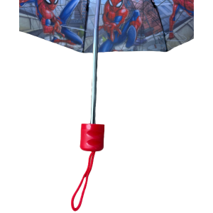 SET PIOGGIA MANTELLINA + OMBRELLO PIEGHEVOLE SPIDERMAN MARVEL 5/6 ANNI BAMBINO - M06510MC+M04605MC