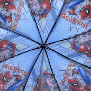 SET PIOGGIA MANTELLINA + OMBRELLO PIEGHEVOLE SPIDERMAN MARVEL 5/6 ANNI BAMBINO - M06510MC+M04605MC