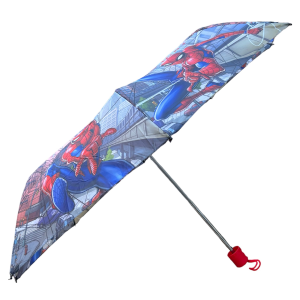 SET PIOGGIA MANTELLINA + OMBRELLO PIEGHEVOLE SPIDERMAN MARVEL 5/6 ANNI BAMBINO - M06510MC+M04605MC
