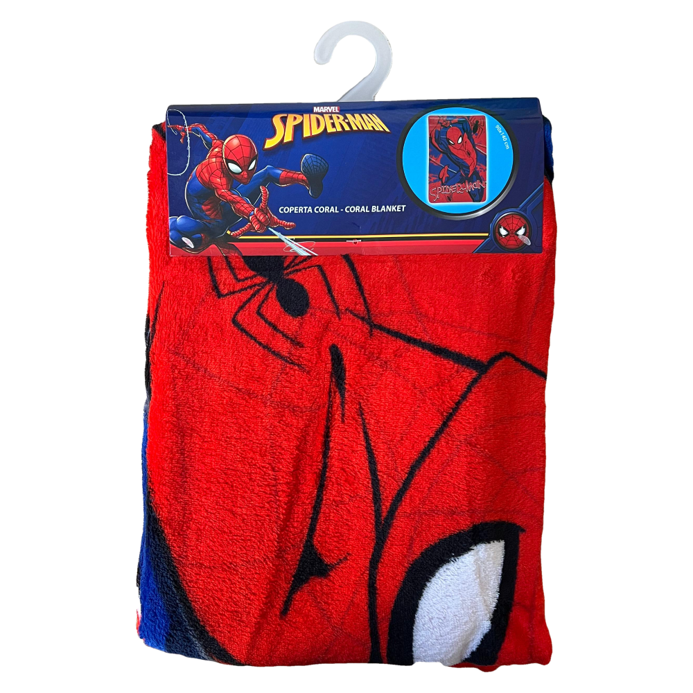PLAID IN CINIGLIA SIDERMAN MARVEL COPERTA 90 X 140 CM PER BAMBINI - M01736MC