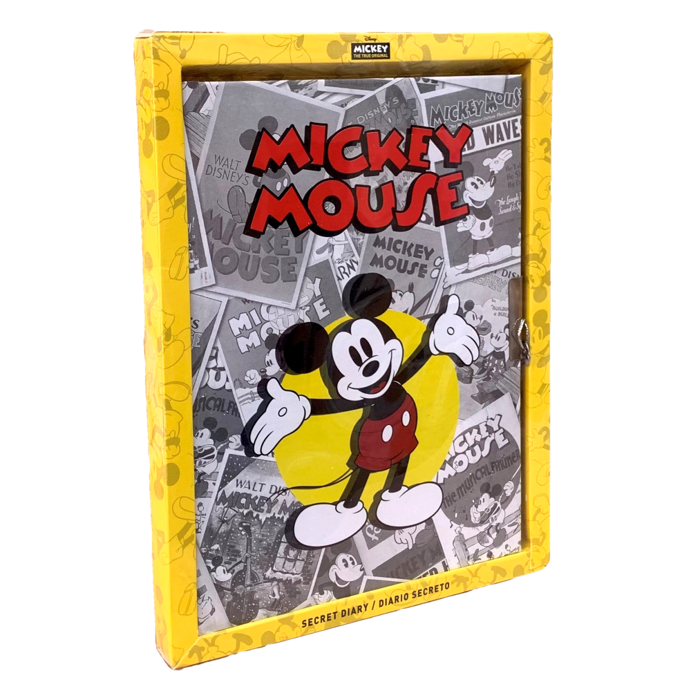 DIARIO SEGRETO MICKEY MOUSE DISNEY TOPOLINO CON SERRATURA IN CONFEZIONE - WD20183