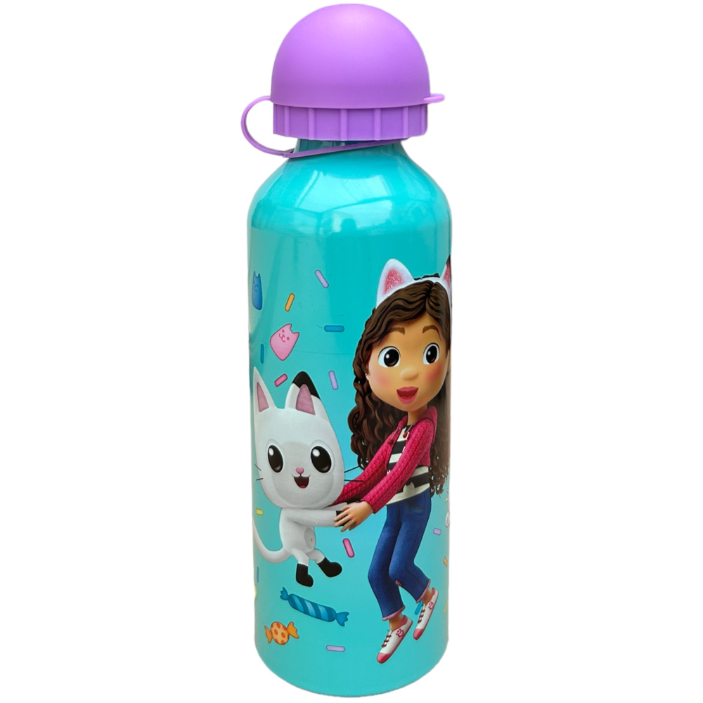 BORRACCIA IN ALLUMINIO GABBY'S DOLLHOUSE CON BECCUCCIO E COPERCHIO 500 ML - GD00009/V