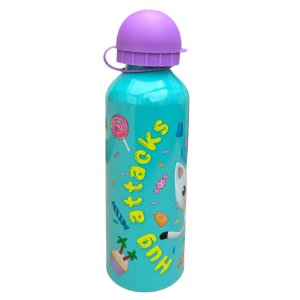 BORRACCIA IN ALLUMINIO GABBY'S DOLLHOUSE CON BECCUCCIO E COPERCHIO 500 ML - GD00009/V