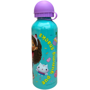 BORRACCIA IN ALLUMINIO GABBY'S DOLLHOUSE CON BECCUCCIO E COPERCHIO 500 ML - GD00009/V