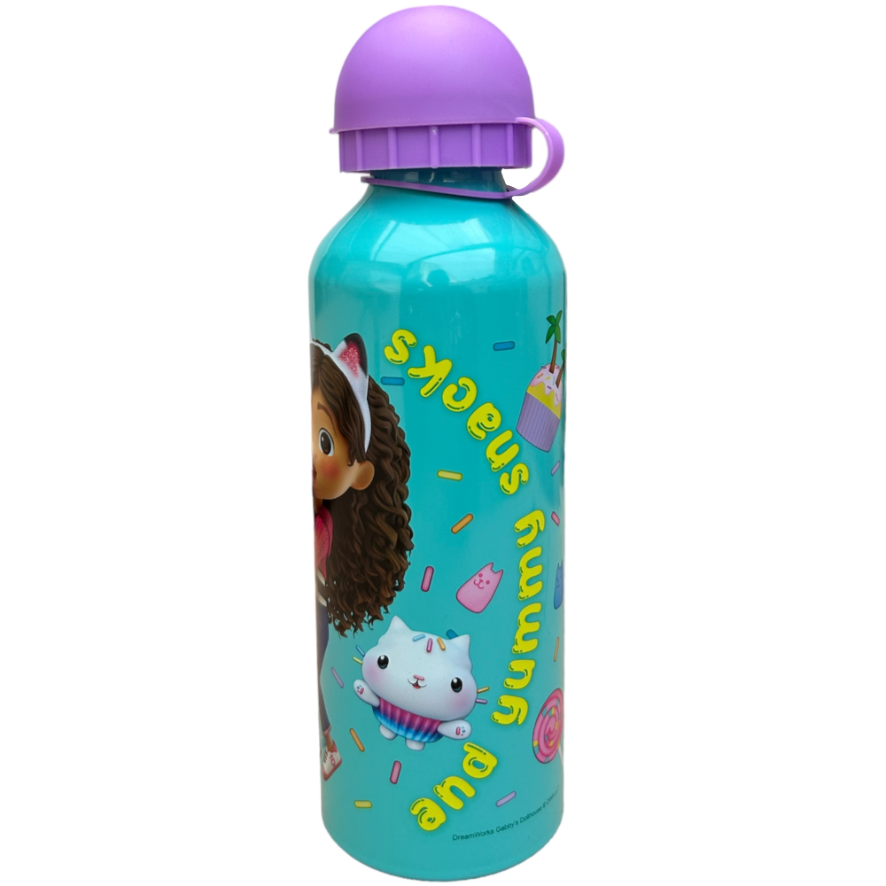 BORRACCIA IN ALLUMINIO GABBY'S DOLLHOUSE CON BECCUCCIO E COPERCHIO 500 ML - GD00009/V