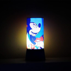 LAMPADA CON PROIETTORE TOPOLINO DISNEY LUCE LED MULTICOLORE LAMPADA A BATTERIE - WD22145
