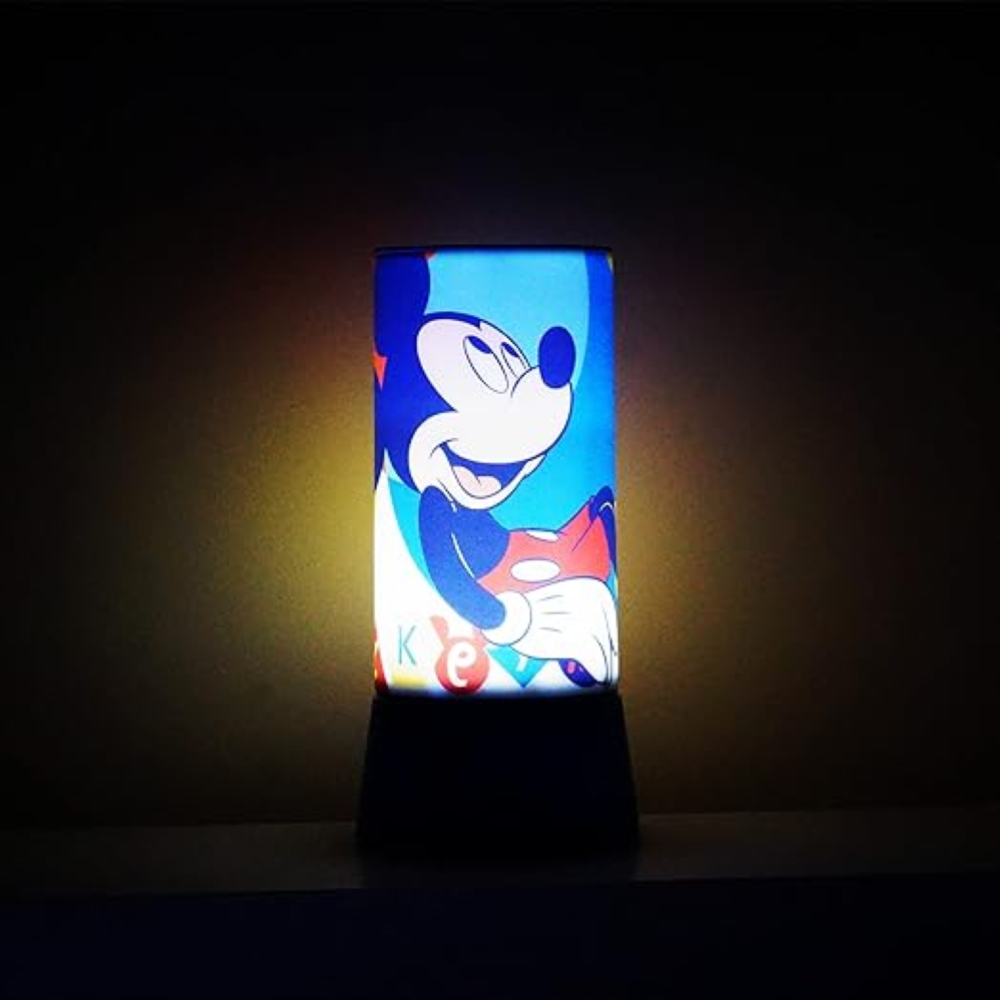 LAMPADA CON PROIETTORE TOPOLINO DISNEY LUCE LED MULTICOLORE LAMPADA A BATTERIE - WD22145