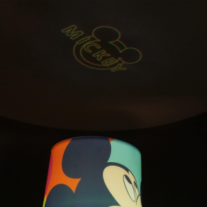 LAMPADA CON PROIETTORE TOPOLINO DISNEY LUCE LED MULTICOLORE LAMPADA A BATTERIE - WD22145